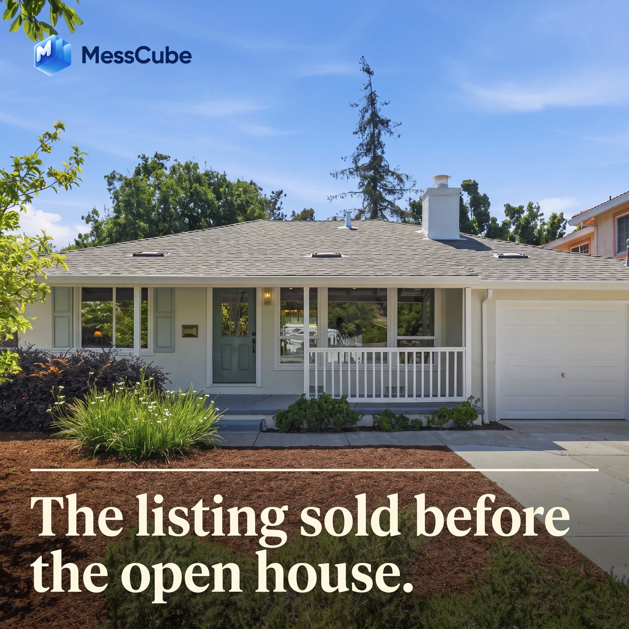 Real estate carousel ad generated with MessCube, frame 1 of 4